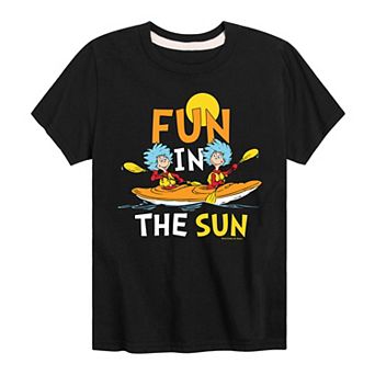 Boys 8-20 Dr. Seuss Thing One & Thing Two "Fun In The Sun" Kayaking Graphic Tee