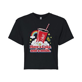 Juniors' Coca-Cola Have A Coke Cropped Graphic Tee