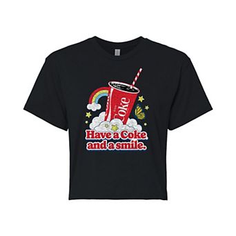 Juniors' Coca-Cola Have A Coke Cropped Graphic Tee