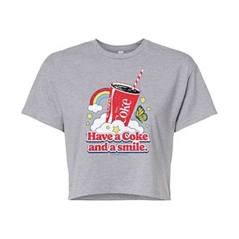 Juniors' Coca-Cola Have A Coke Cropped Graphic Tee
