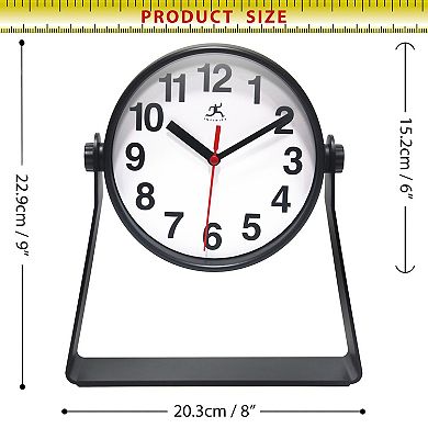 Infinity Instruments 6-in. Round Tabletop Clock
