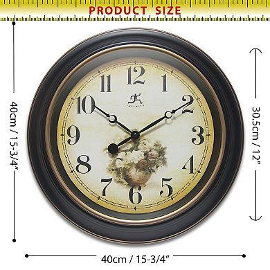 Infinity Instruments 15.75-in. Round Wall Clock