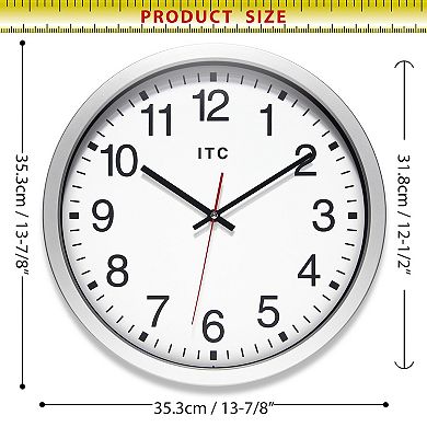 Infinity Instruments 14-in. Round Wall Clock with Silent Movement