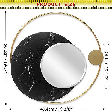 Infinity Instruments 19.5-in. Round Wall Mirror
