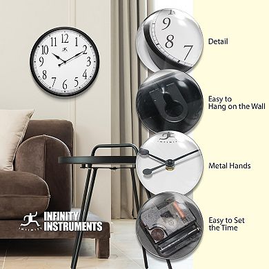 Infinity Instruments 16-in. Round Wall Clock