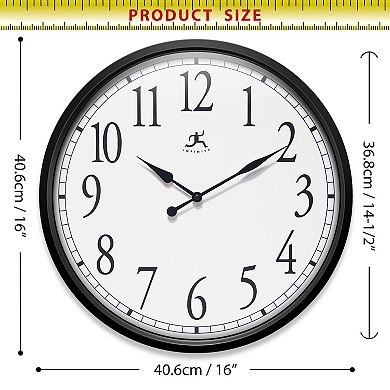 Infinity Instruments 16-in. Round Wall Clock
