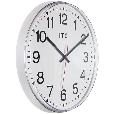 Infinity Instruments 12-in. Round Wall Clock with Silent Movement