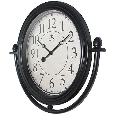 Infinity Instruments 15.75-in. Round Wall Clock with Metal Detail