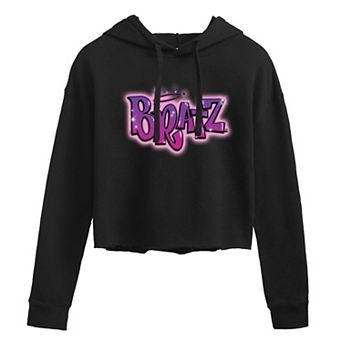 Juniors' Bratz Logo Cropped Hoodie