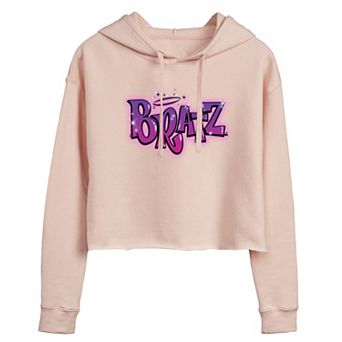 Juniors' Bratz Logo Cropped Hoodie