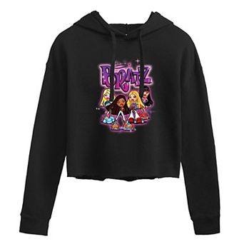Juniors' Bratz Doll Group Cropped Hoodie