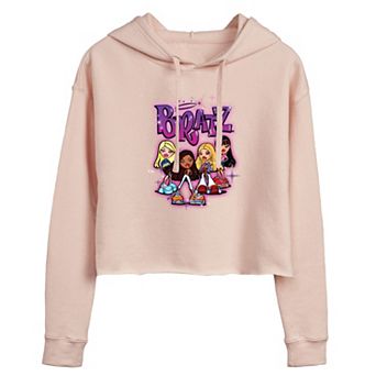Juniors' Bratz Doll Group Cropped Hoodie