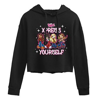 Juniors' Bratz Xpress Yourself Cropped Hoodie