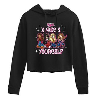 Juniors' Bratz Xpress Yourself Cropped Hoodie