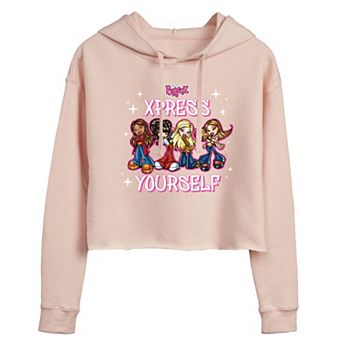 Juniors' Bratz Xpress Yourself Cropped Hoodie