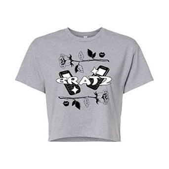 Juniors' Bratz Y2K Logo Cropped Tee