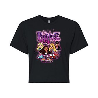 Juniors' Bratz Doll Group Cropped Tee
