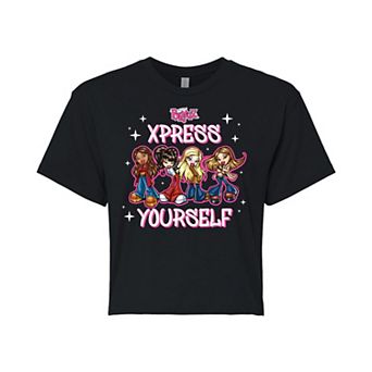 Juniors' Bratz Xpress Yourself Cropped Tee