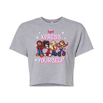Juniors' Bratz Xpress Yourself Cropped Tee