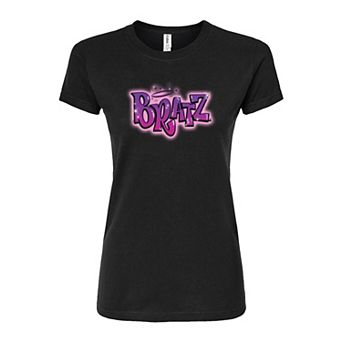 Juniors' Bratz Airbrush Logo Graphic Tee