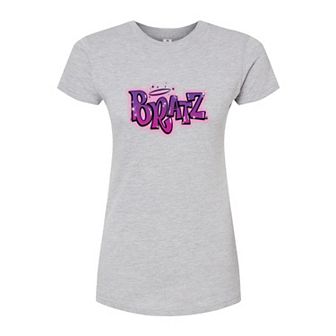 Juniors' Bratz Airbrush Logo Graphic Tee