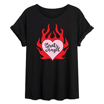 Juniors' Bratz Angel Oversized Tee