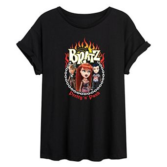 Juniors' Bratz Punk Oversized Tee