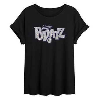 Juniors' Bratz Logo Oversized Tee
