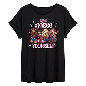 Juniors' Bratz Xpress Yourself Oversized Tee