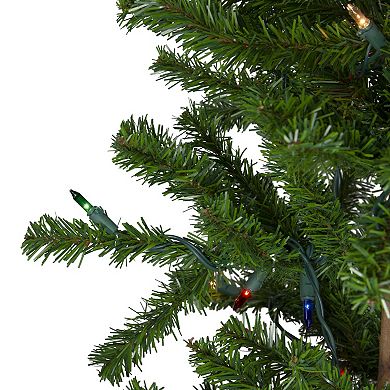 Northlight Seasonal 3-ft, 4-ft. & 5-ft. Pre-Lit Multicolor Slim Alpine Artificial Christmas Tree Set