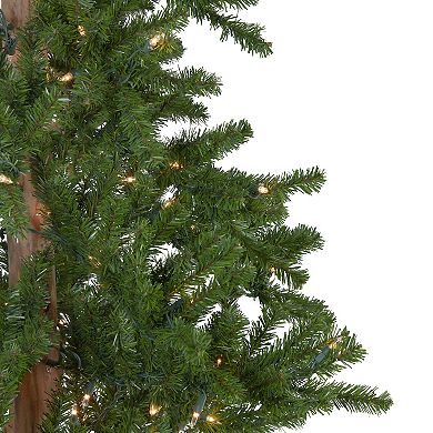 Northlight Pre-Lit Slim Alpine Artificial Christmas Tree 3-piece Set