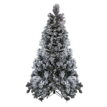 Northlight Seasonal 7.5-ft. Flocked Black Spruce Artificial Christmas Tree