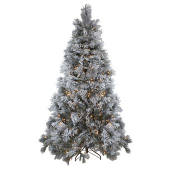 Northlight 7.5' Pre-Lit Black Spruce Artificial Christmas Tree - Clear LED Lights