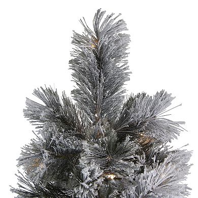 Northlight 7.5' Pre-Lit Black Spruce Artificial Christmas Tree - Clear LED Lights
