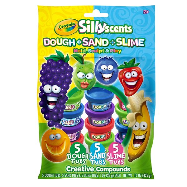  Crayola Dough - Silly Scents, 60x1oz Scented Play Dough Tubs  in 6 Bright Colors & Scents