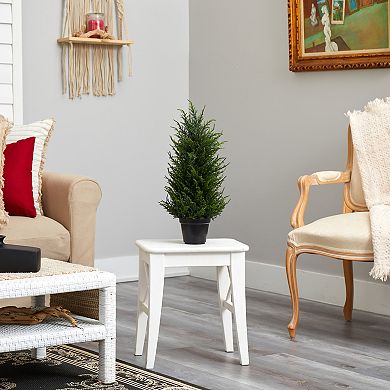 nearly natural 18-in. LED Cedar Artificial Tree