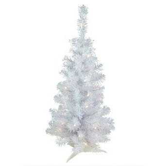 Northlight 3' Pre-lit Rockport White Pine Artificial Christmas Tree Clear Lights