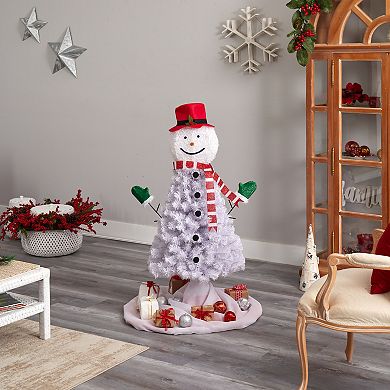 nearly natural 4-ft. Snowman Artificial Christmas Tree