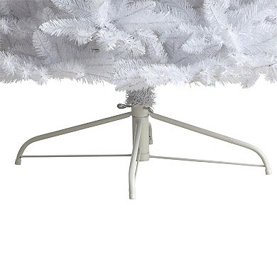 nearly natural 10-ft. LED Slim White Artificial Christmas Tree