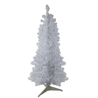 Northlight 4' Pre-Lit Medium Pine Artificial Christmas Tree - Blue Lights