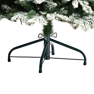 nearly natural 5-ft. Pre-Lit Flocked North Carolina Fir Artificial Christmas Tree