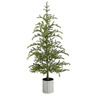nearly natural 5.5-ft. Pre-Lit Pine Artificial Christmas Tree