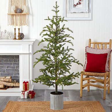nearly natural 5.5-ft. Pre-Lit Pine Artificial Christmas Tree