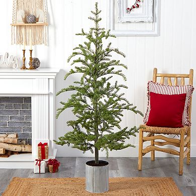 nearly natural 5.5-ft. Pre-Lit Pine Artificial Christmas Tree