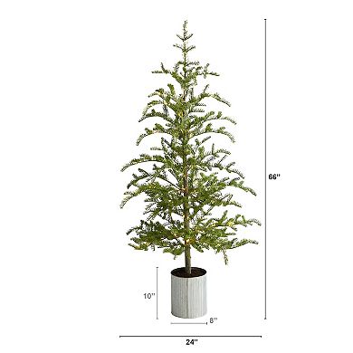 nearly natural 5.5-ft. Pre-Lit Pine Artificial Christmas Tree