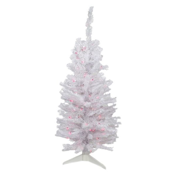 Northlight 3ft. PreLit Pink Light Iridescent Pine Artificial