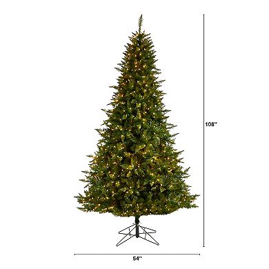 nearly natural 9-ft. LED Vermont Spruce Artificial Christmas Tree