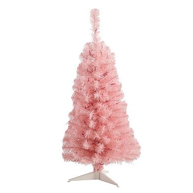 nearly natural 3-ft. LED Pink Artificial Christmas Tree
