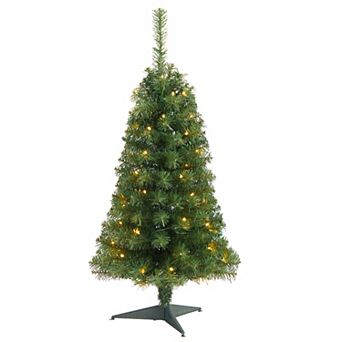 nearly natural 3-ft. LED Green Artificial Christmas Tree