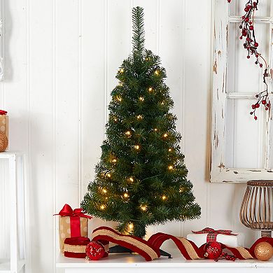 nearly natural 3-ft. LED Green Artificial Christmas Tree